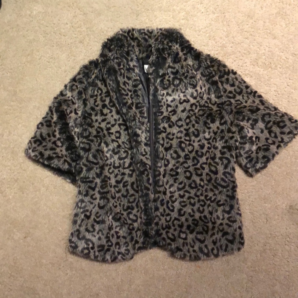 Leopard Faux Fur Jacket